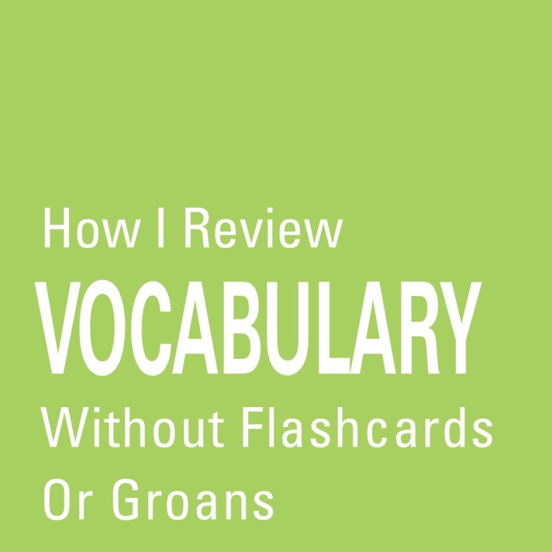 How I Review Vocabulary Without Flashcards or&nbsp;Groans