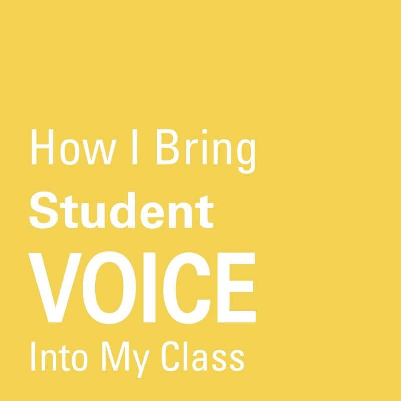 How I Bring Student Voice into My Science&nbsp;Class